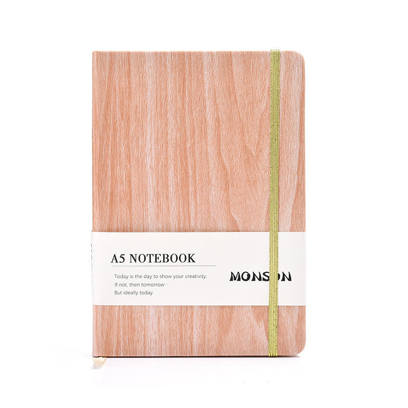 Natural Wood Journal Hardcover Writing Ruled Notebook
