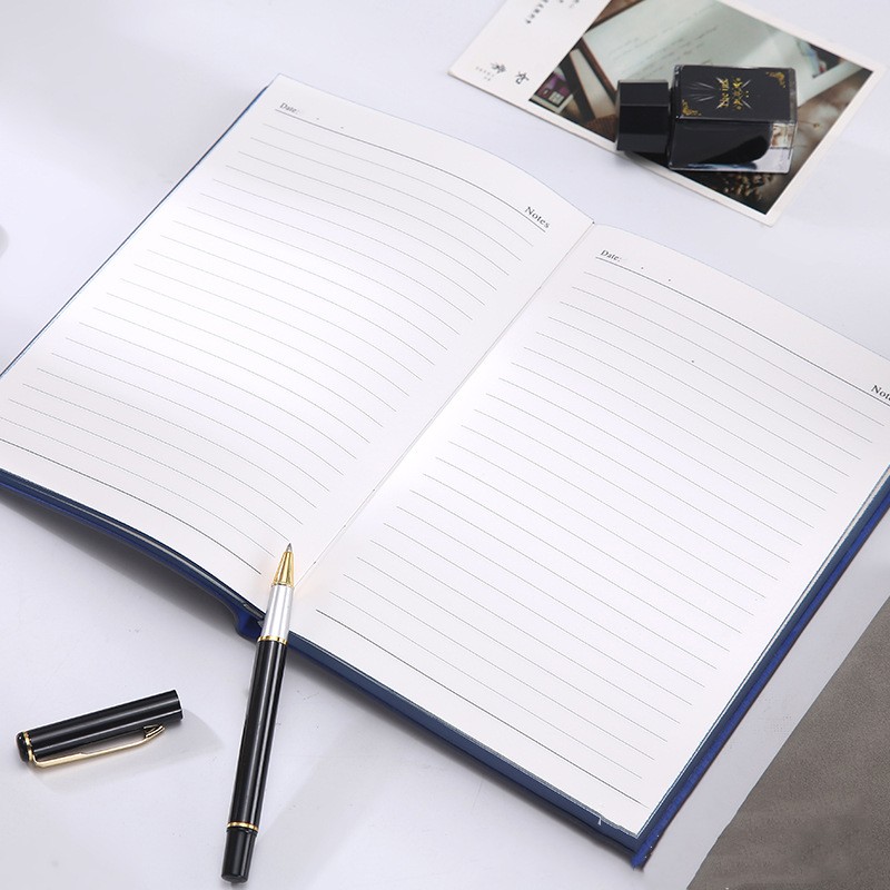 A5 Business Hardcover Notebook With Pen Holder For Office