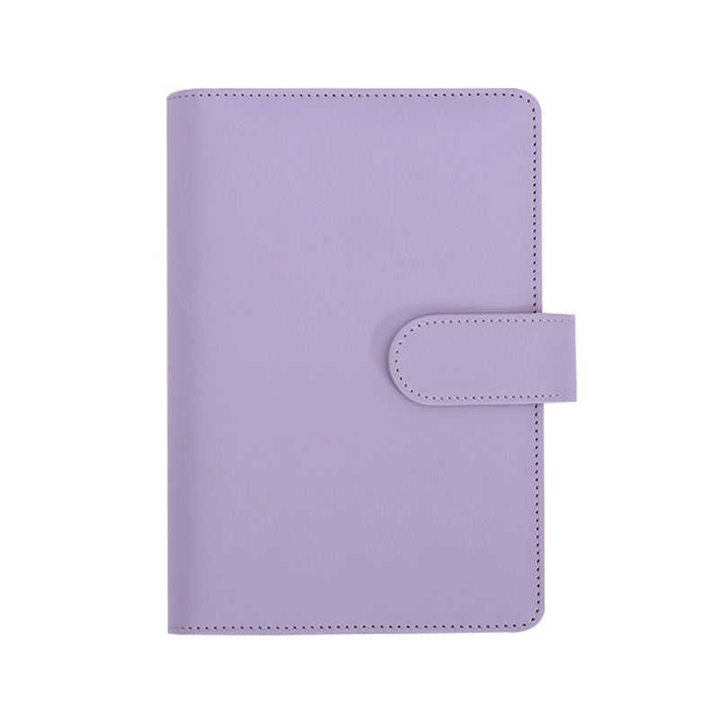 A6 PU Leather 6 Ring Binder Refillable Planner Notebook