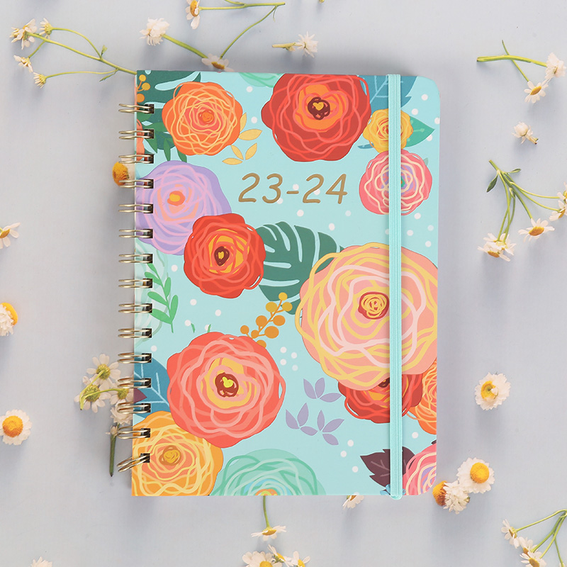 Portable Schedule Book A5 Daily Planner Spiral Notebook