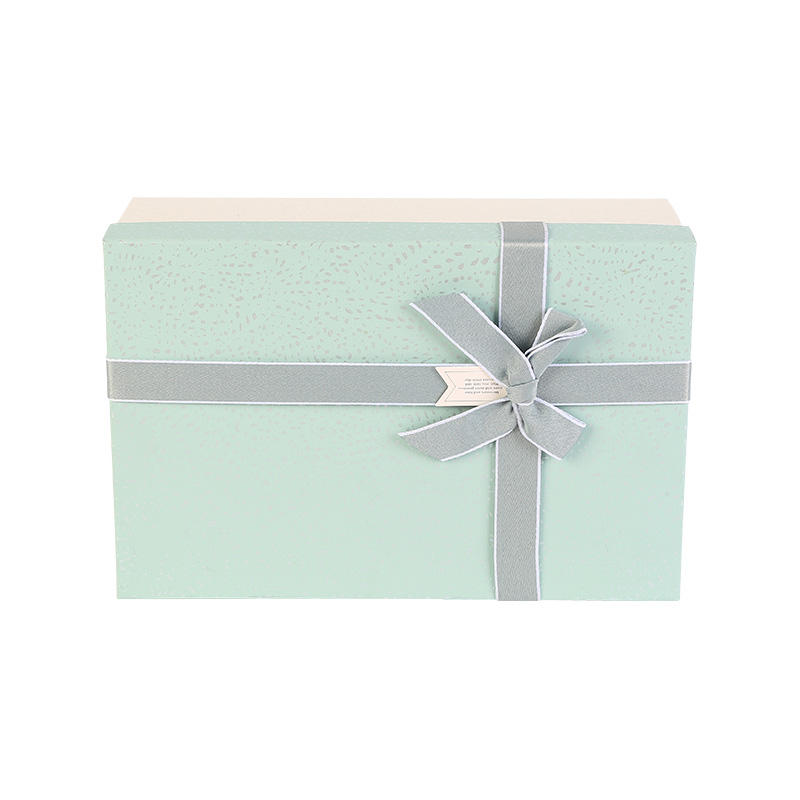 Blue Bow Decor Display Packaging Gift Box for Jewelry