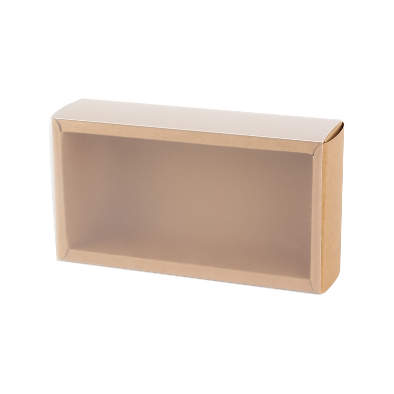 Kraft Paper Transparent Window Gift Packaging Drawer Box