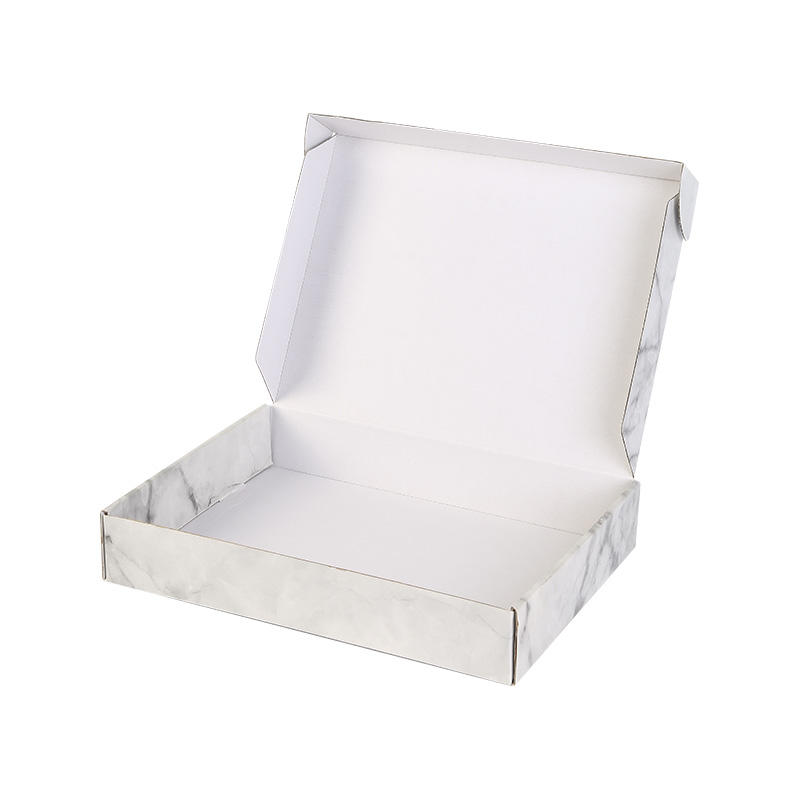 White Marble Pattern Corrugated Cardboard Gift Box