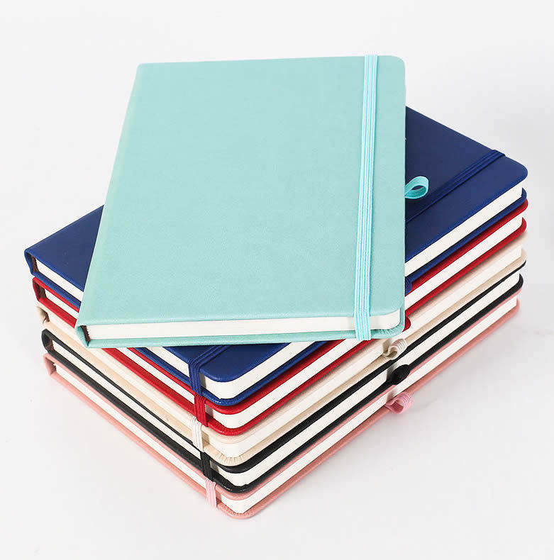 PU Leather Business Hardcover Notebook With Elastic Band