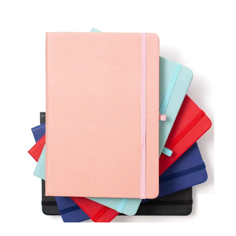 PU Leather Business Hardcover Notebook With Elastic Band